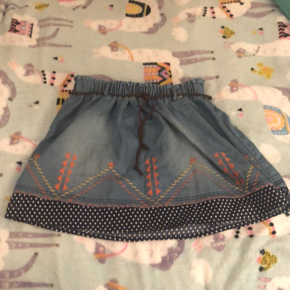 Denim Patterned Skirt
